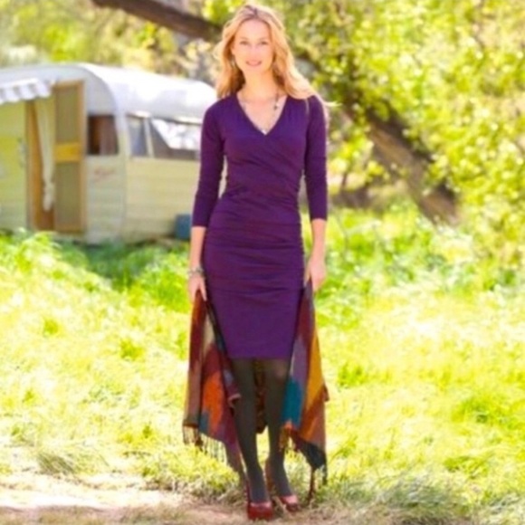 Sundance Eternal Compliments Ruched purple
dress M - Picture 1 of 5